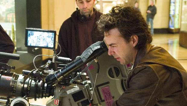 Photo of Shawn Levy on set.