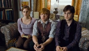 Still of Rupert Grint, Daniel Radcliffe and Emma Watson in Harry Potter and the Deathly Hallows: Part 1